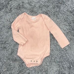 • Hanna Anderson • Light Pink Long Sleeve Baby Girl Bodysuit 18-24 Months